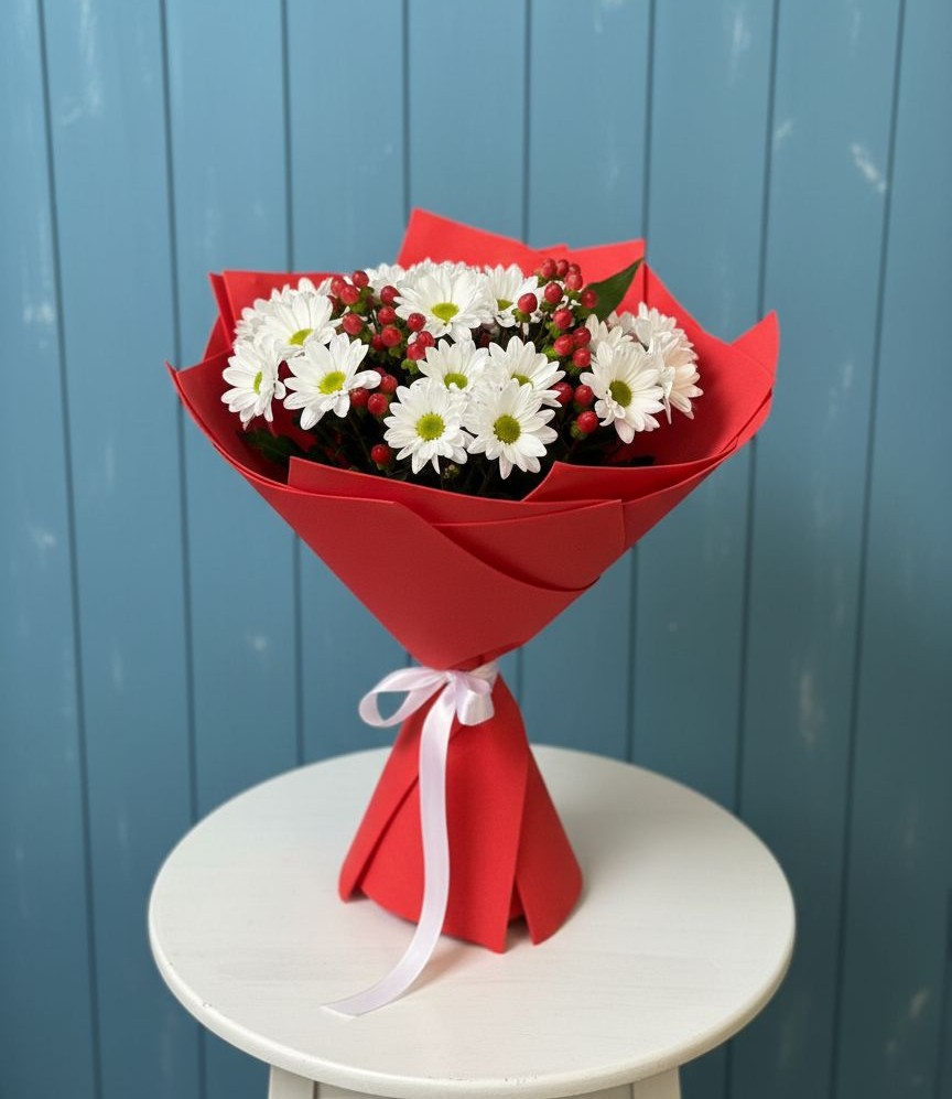 Букет цветов из: Хризантемы в Заречный