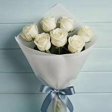 Букет 7 Белых роз Эдлесс Лав #REPLACE_PRED# Заречный