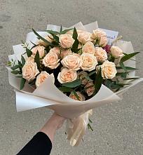 Букет Кремовые розы Латте в Заречный
