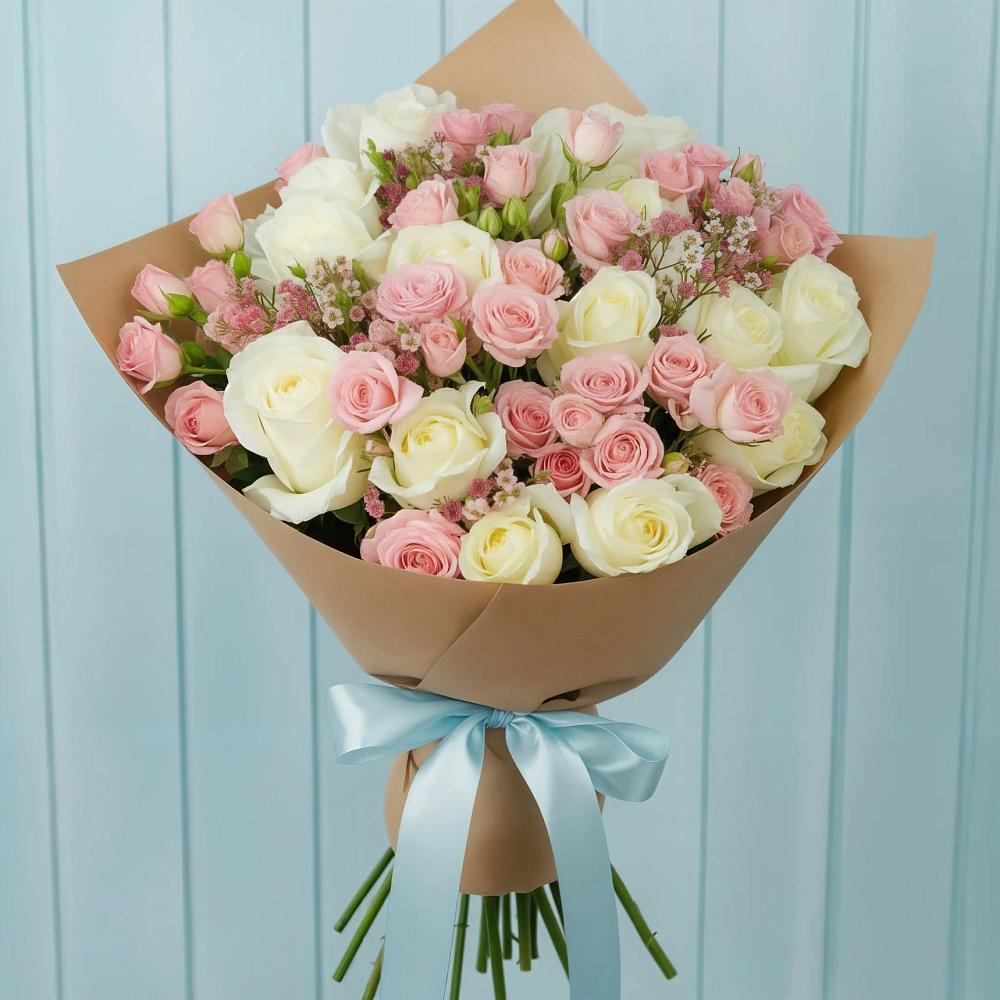 Букет цветов из: Розы в Заречный