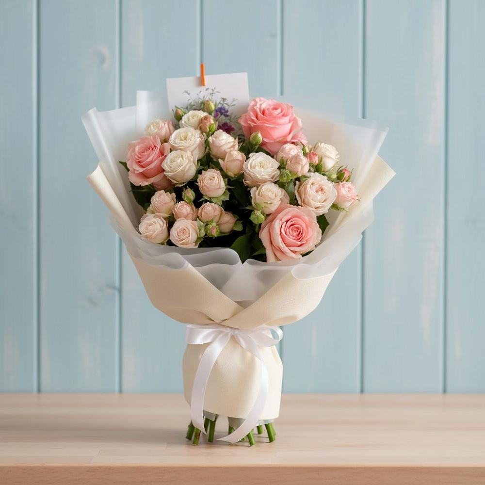 Букет цветов из: Розы в Заречный