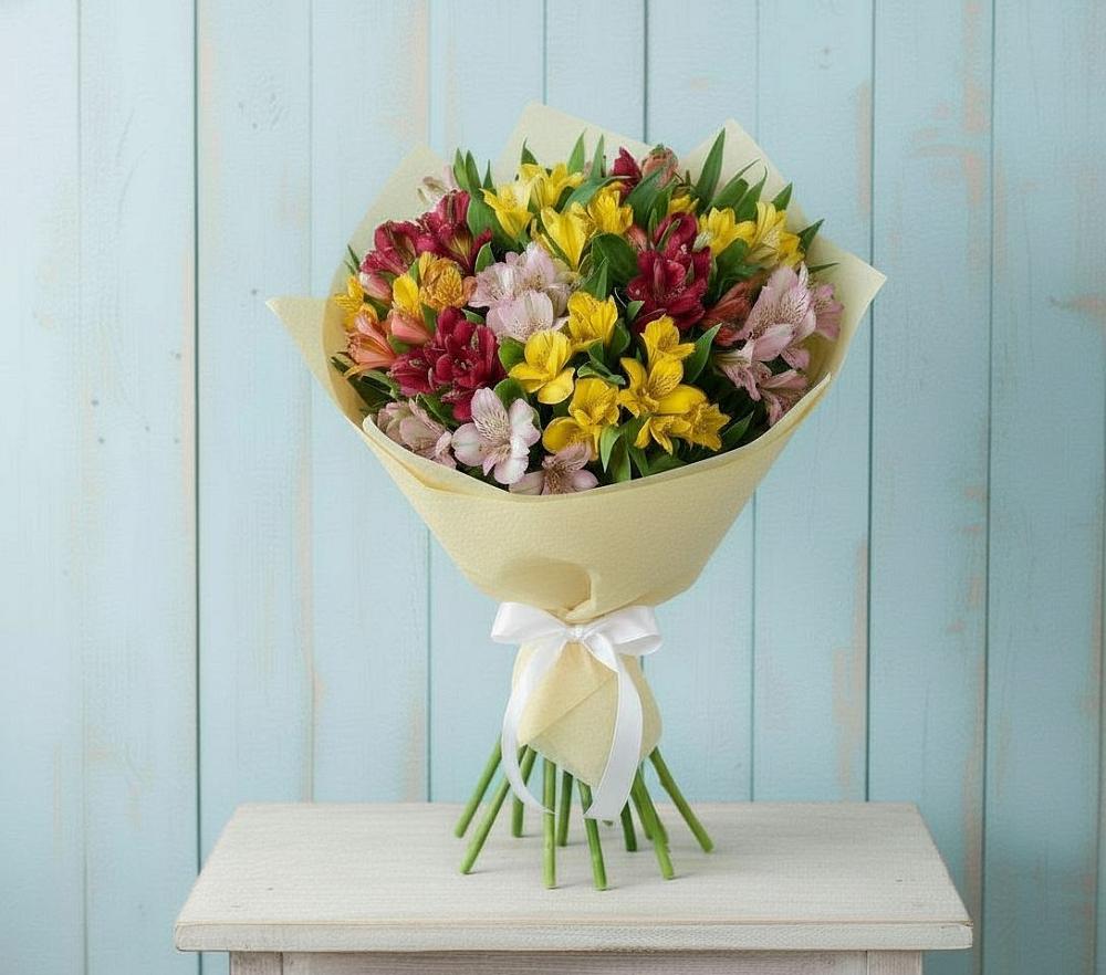 Букет цветов из: Альстромерии в Заречный