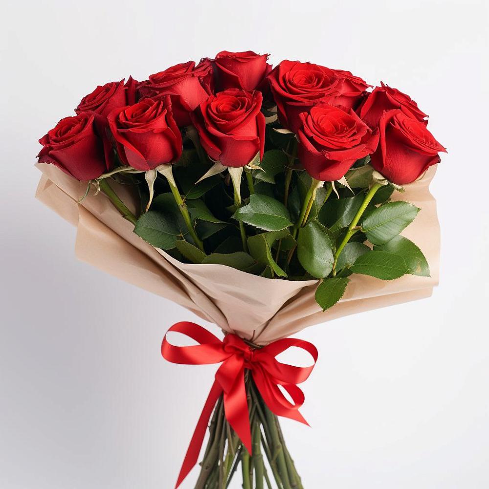 Букет 11 Красных роз Эдлесс Лав в Заречный