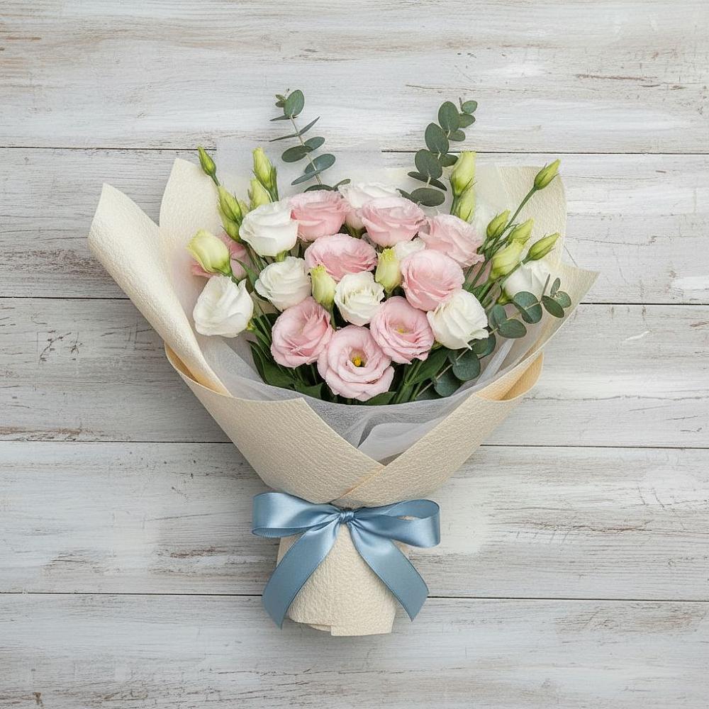 Букет цветов из: Лизиантусы в Заречный